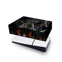 Capa compatível PS5 Slim Horizontal Anti Poeira - Zombie Zumbi The Walking