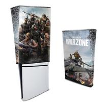 Capa compatível PS5 Slim Vertical Anti Poeira - Call of Duty Warzone - Pop Arte Skins