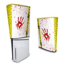 Capa compatível PS5 Slim Vertical Anti Poeira - Cena De Crime Scene