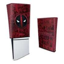 Capa compatível PS5 Slim Vertical Anti Poeira - Deadpool Comics - Pop Arte Skins