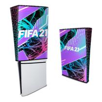 Capa compatível PS5 Slim Vertical Anti Poeira - FIFA 21 - Pop Arte Skins
