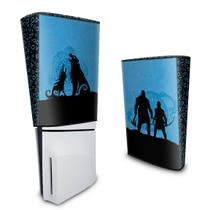 Capa compatível PS5 Slim Vertical Anti Poeira - God of War Ragnarok Edition