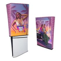 Capa compatível PS5 Slim Vertical Anti Poeira - GTA 6 VI