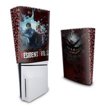 Capa compatível PS5 Slim Vertical Anti Poeira - Resident Evil 2 Remake - Pop Arte Skins