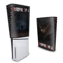 Capa compatível PS5 Slim Vertical Anti Poeira - Resident Evil 4 Remake - Pop Arte Skins