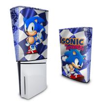 Capa compatível PS5 Slim Vertical Anti Poeira - Sonic - Pop Arte Skins