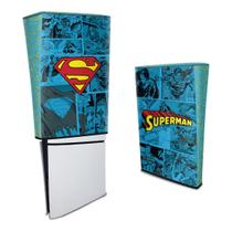 Capa compatível PS5 Slim Vertical Anti Poeira - Superman Comics