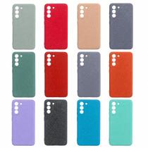 Capa Compatível S21 FE Silicone Aveludada por Dentro Anti Impacto 12 Cores Escolha a Cor Kit 2/3