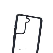 Capa Compatível S21 PLUS Anti-Impacto Acrílico Transparente com Borda Colorida 4 Cantos Reforçados E