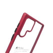 Capa Compatível S22 ULTRA Anti-Impacto Acrílico Transparente com Borda Colorida 4 Cantos Reforçados Capa Compatível S22 ULTRA Anti-Impacto Acrílico Transparente com Borda Colorida 4 Cantos Reforçados