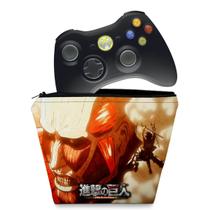 Capa Compatível Xbox 360 Controle Case - Attack On Titan b