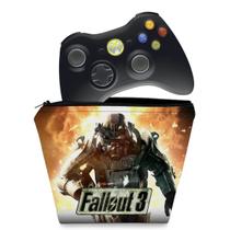 Capa Compatível Xbox 360 Controle Case - Fallout 3 - Pop Arte Skins