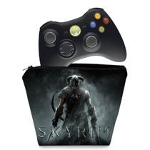 Capa Compatível Xbox 360 Controle Case - Skyrim