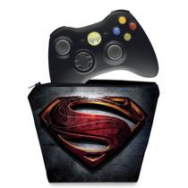 Capa Compatível Xbox 360 Controle Case - Superman