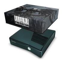 Capa Compatível Xbox 360 Slim Anti Poeira - Aliens Vs Predators