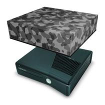 Capa Compatível Xbox 360 Slim Anti Poeira - Camuflagem Cinza