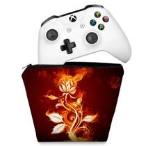 Capa Compatível Xbox One Controle Case - Fire Flower