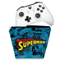 Capa Compatível Xbox One Controle Case - Super Homem Superman Comics