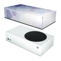 Capa Compatível Xbox Series S Anti Poeira - Folhas Lilás