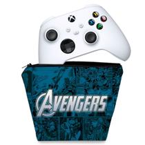 Capa Compatível Xbox Series S X Controle Case - Avengers Vingadores Comics