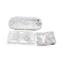 Capa completa profissional para console psp3000, kit de botões com alinhamento preciso dos furos
