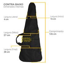 Capa Contra Baixo Elétrico 126cm Slim Protection Bags