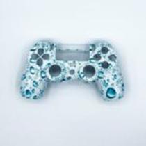 Capa Controle Ps4 Jet Black (White Bubbles)