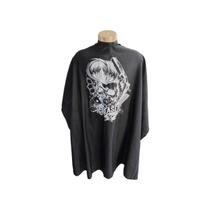 capa CORTE BARBEARIA SALÃO BELEZA cetim caveira NAVALHETE capa CORTE BARBEARIA SALÃO BELEZA cetim caveira NAVALHETE