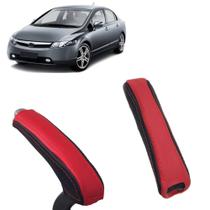Capa Couro Alavanca Freio De Mão Automático E Manual Honda Civic G8 2006 Á 2011