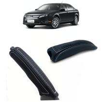 Capa Couro Alavanca Puxador Freio De Estacionamento Fusion Full 2006 Á 2012 Capa Couro Alavanca Puxador Freio De Estacionamento Fusion Full 2006 Á 2012