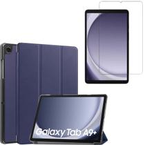 Capa couro anti queda para Samsung Tab A9+ 11” + Pel. vidro Capa couro anti queda para Samsung Tab A9+ 11” + Pel. vidro