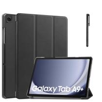 Capa couro bordas reforçadas para Tab A9 Plus 11” + caneta