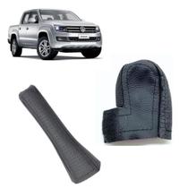 Capa couro Câmbio manual e freio de mão Volkswagen Amarok 2014 2015 2016 2017 2018 2019 2020