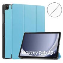 Capa Couro + Caneta Stylus Para Tablet Samsung A9+ 11 X210