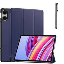 Capa couro + caneta touch para Xiaomi Pad Pro 12,1” 2024 Capa couro + caneta touch para Xiaomi Pad Pro 12,1” 2024