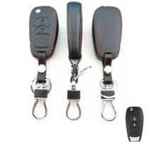 Capa Couro Chave Canivete 2 Botões Chavrolet Cruze Captiva Tracker Onix Monza S10 Blazer