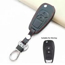 Capa Couro Chave Canivete 2 Botões Chevrolet Novo Prisma Onix Joy Cobalt Cruze Spin Sonic S10