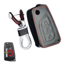Capa Couro Chave Canivete 3 Botões Hilux Etios Yaris Hilux SW4 Corolla Cross RAV4 Yaris Sedan camry Capa Couro Chave Canivete 3 Botões Hilux Etios Yaris Hilux SW4 Corolla Cross RAV4 Yaris Sedan camry