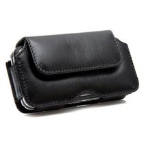 Capa couro clip cinto magnus preto para moto one xt1941