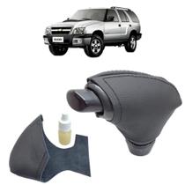 Capa Couro Cobertura Manopla Marcha Câmbio Automático Blazer V6 1996 Á 2009 Capa Couro Cobertura Manopla Marcha Câmbio Automático Blazer V6 1996 Á 2009
