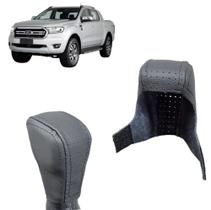 Capa Couro Cobertura Manopla Marcha Câmbio Automático Ranger Limited Black Raptor Fx4 2020 Á 2023 Capa Couro Cobertura Manopla Marcha Câmbio Automático Ranger Limited Black Raptor Fx4 2020 Á 2023