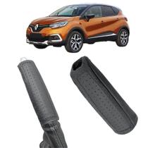 Capa Couro Cobertura Puxador Alavanca Freio Auxiliar Captur Bose 2022 2023 2024 Capa Couro Cobertura Puxador Alavanca Freio Auxiliar Captur Bose 2022 2023 2024