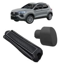 Capa Couro E Botão Personaliza Puxador Alavanca Freio De Mão Fiat Pulse Drive 2022 A 2026 Capa Couro E Botão Personaliza Puxador Alavanca Freio De Mão Fiat Pulse Drive 2022 A 2026