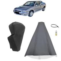 Capa Couro E Coifa Protege Console Câmbio Manual Escort Xr3 1997 Á 2002