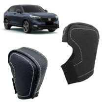 Capa Couro Manopla Alavanca Câmbio Automático City Hrv 2022 2023