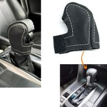 Capa Couro Manopla Alavanca Câmbio Automático Honda Civic G10 2017 2018 2019 2020 2021