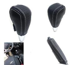 Capa Couro Manopla Câmbio Automático e Alavanca Freio de Mão Toyota Etios 2015 a 2020 Capa Couro Manopla Câmbio Automático e Alavanca Freio de Mão Toyota Etios 2015 a 2020