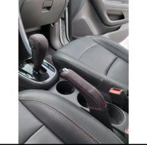 Capa couro Manopla câmbio Automático e freio de mão Chevrolet Onix Joy Prisma Cobalt