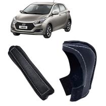 Capa Couro Manopla Câmbio Automático e Luvinha Alavanca Freio de Mão Hyundai Hb20 2016 a 2023 Capa Couro Manopla Câmbio Automático e Luvinha Alavanca Freio de Mão Hyundai Hb20 2016 a 2023
