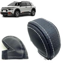 Capa Couro Manopla Câmbio Manual Citroen C4 2019 À 2024